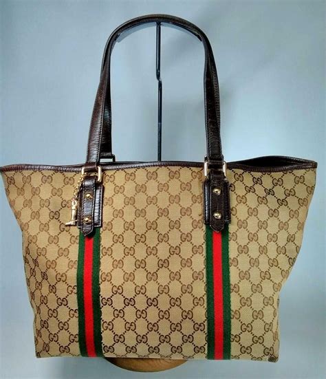 gucci tote bag brown|authentic Gucci tote bag.